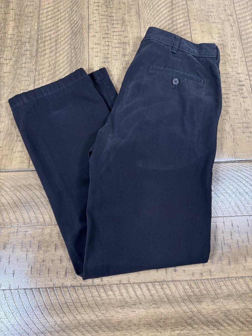 George Black Work Pants Mens 30x32 Straight Leg Retail Warehouse